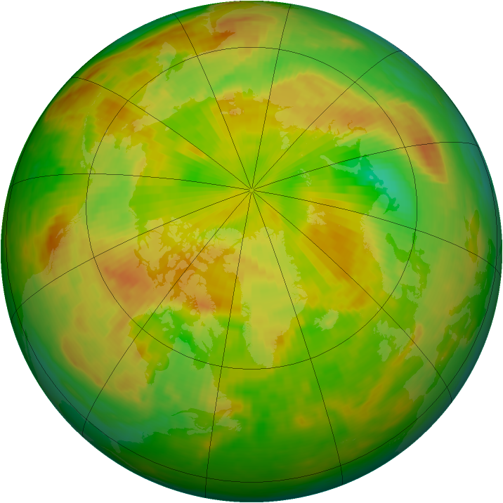 Arctic ozone map for 26 May 1989
